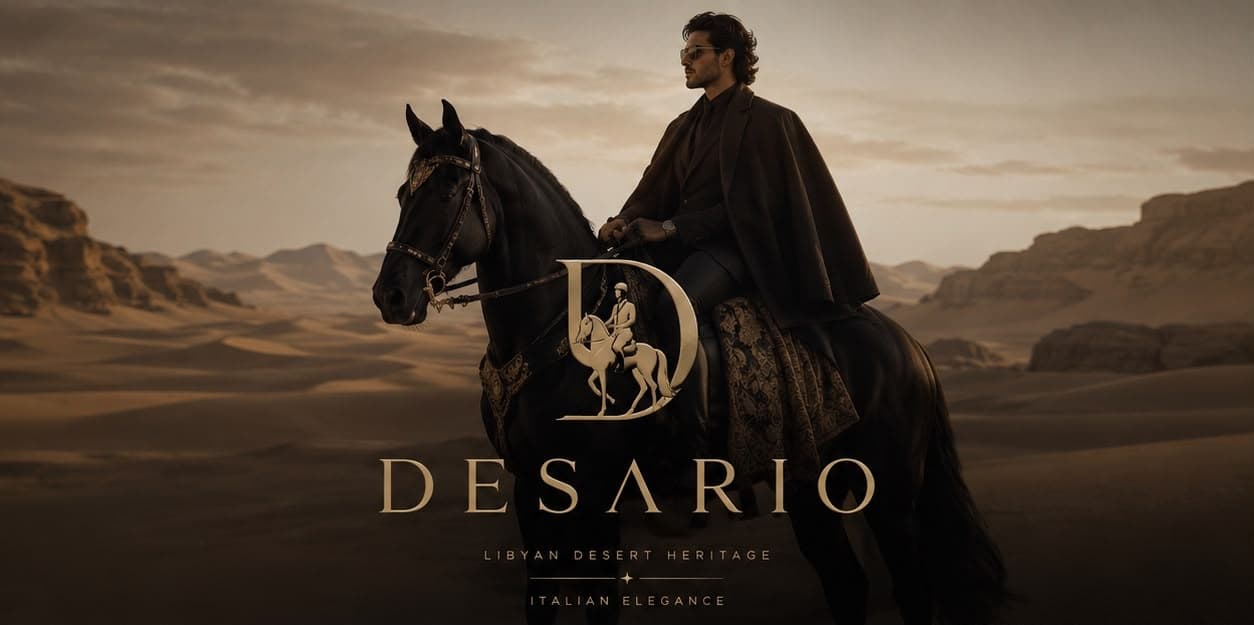 Desario campaign — a horseman in the Libyan desert